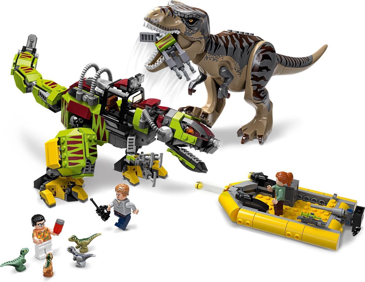 LEGO Jurassic World T. Rex vs. Dinomecha Gevecht - 75938 | bol