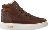 Omoda O2586 Hoge sneakers - Leren Sneaker - Jongens - Cognac - Maat 35