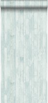 ESTAhome behang vintage sloophout planken vergrijsd turquoise - 128837 - 53 cm x 10,05 m