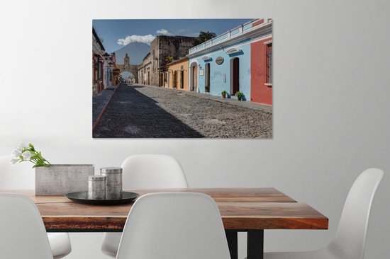 Les rues colorées de Guatemala City en Amérique Toile 90x60 cm - Tirage photo sur toile (Décoration murale salon / chambre)