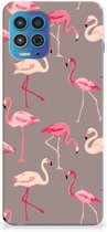 Cover Case Motorola Moto G100 Smartphone hoesje Flamingo