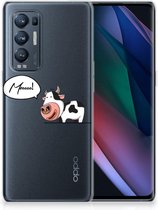 Foto hoesje OPPO Find X3 Neo Telefoon Hoesje Gepersonaliseerd Cadeau Cow