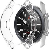 Shop4 - Samsung Galaxy Watch3 45mm Case - Siliconen Transparant