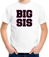 Big sis cadeau t-shirt wit voor meisjes / kinderen - meisje - grote zus shirt 158/164