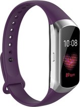 Siliconen Smartwatch bandje - Geschikt voor  Samsung Galaxy Fit siliconen bandje - paars - Strap-it Horlogeband / Polsband / Armband