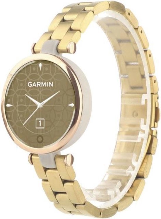 Miimall Metalen horlogeband voor Garmin Lily 2 Active/Lily 2 roestvrij staal, elegant, dunne metalen armband, waterdichte reservearmband voor dames, Roestvrij staal, Geen edelsteen