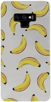 - ADEL Siliconen Back Cover Softcase Hoesje Geschikt voor Samsung Galaxy Note 9 - Bananen Geel