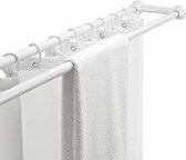 BAR dubbele witte SHOWER 75-125CM