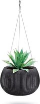 Hangpot met inzet Beton Bowl WS DKB240WS-B411 - zwarte kleur