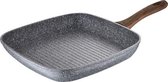 Gesmede aluminium grill pan geschikt is voor inductie