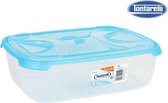 Lunchbox RECTANGULAR NUVOLA 5L BLUE / transparant