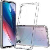 Voor OPPO Zoek X3 Lite Schokbestendig Krasbestendig TPU + Acryl Beschermhoes (Transparant)