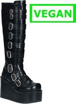Demonia Plateau Laarzen -42 Shoes- CONCORD-108 US 12 Zwart