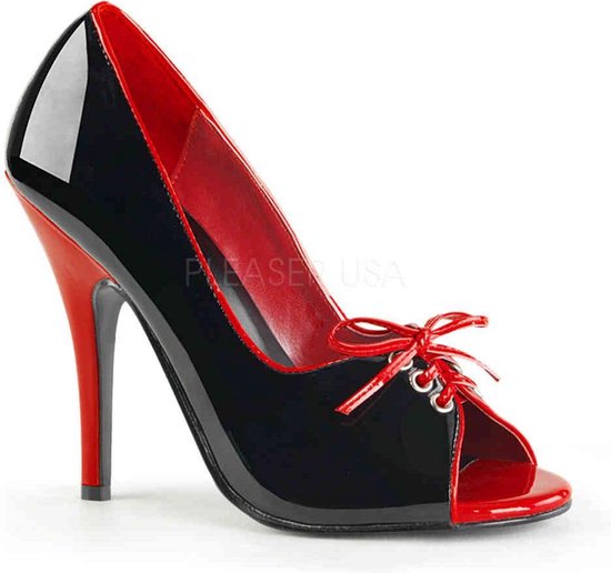 Pleaser Hoge hakken -44 Shoes- SEDUCE-216 US 13 Zwart/Rood | bol.com