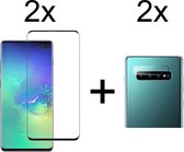 Beschermglas Samsung S10 Plus screenprotector Full 2 stuks - Samsung Galaxy S10 Plus screen protector camera lens - 2 stuks - Samsung Galaxy S10 Plus screenprotector glas