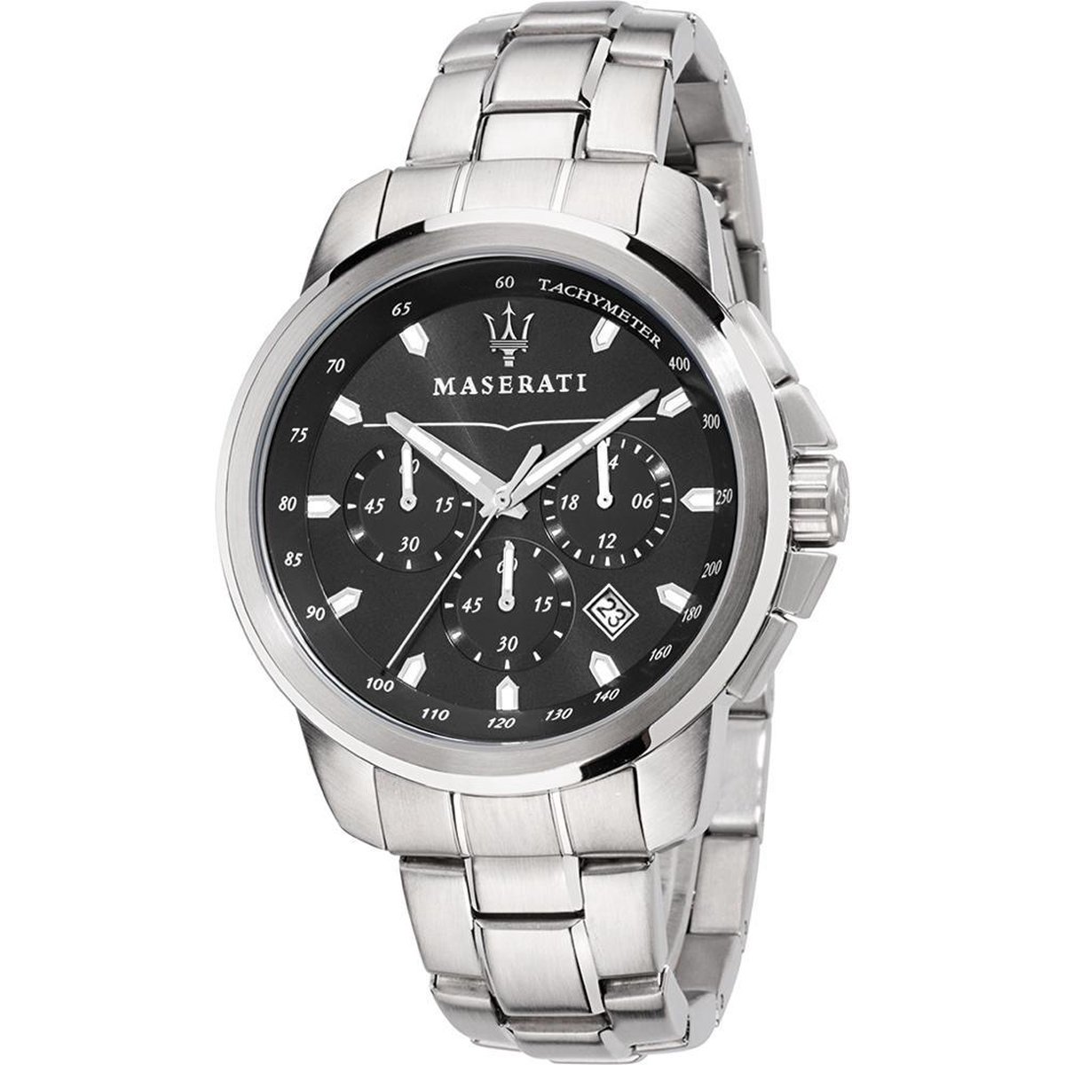 Maserati Successo - R8873621001 - horloge - metalen band - zilverkleurig -44mm