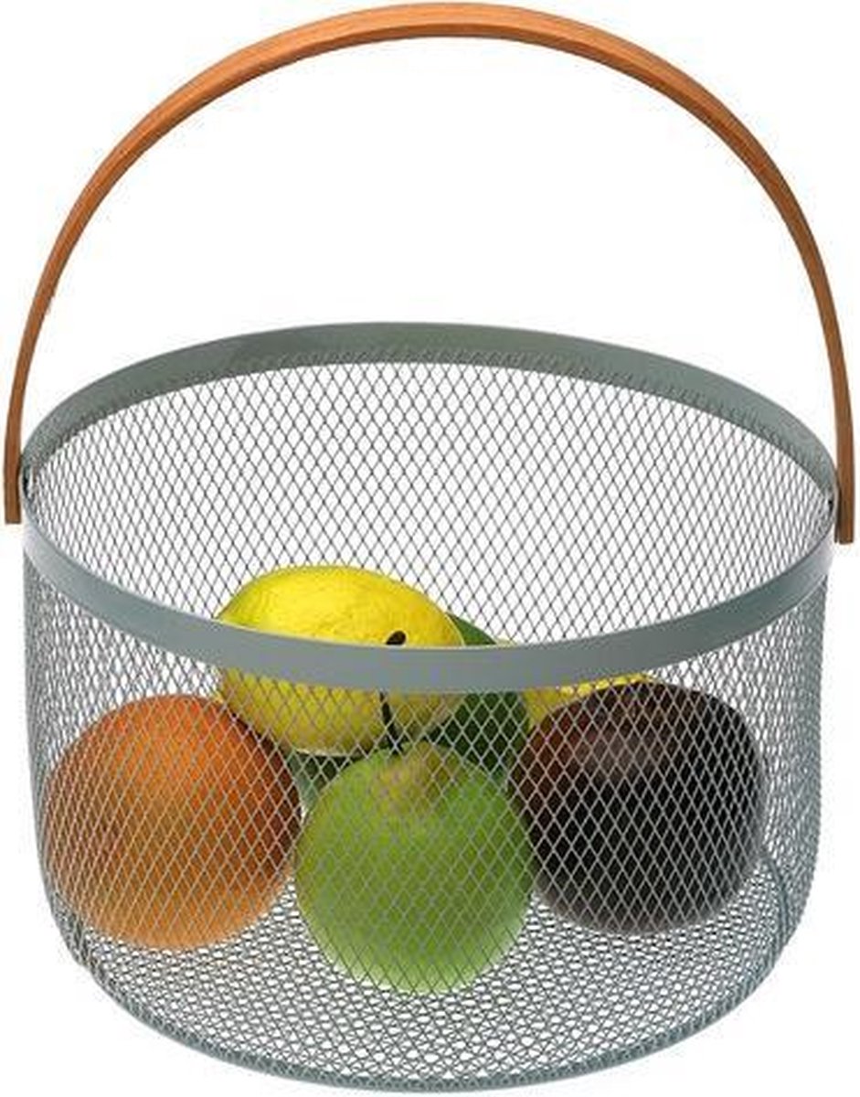Fruitschaal Aguamarina Metaal (25 x 30 x 25 cm)