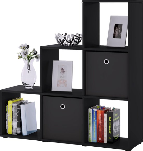 Roomdivider Nitas, 6 open vakken