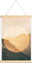 JUNIQE - Posterhanger Alpen - foto -30x45 /Bruin & Geel