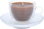 Esschert Design Geurkaars Espresso 13,2 Cm Glas/wax Donkerbruin