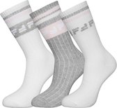 Fila - 6-pack Sokken - Wit/Grijs - Maat 35-38