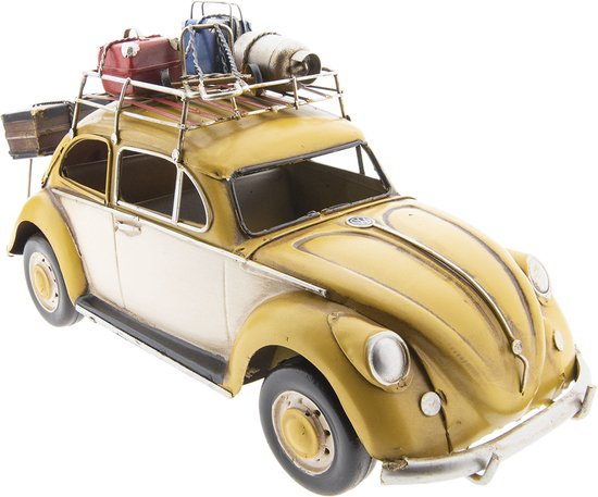 piramide Afwijzen Treble VW kever model auto licentie 35*13*17 cm Geel | 6Y2992 | Clayre & Eef |  bol.com
