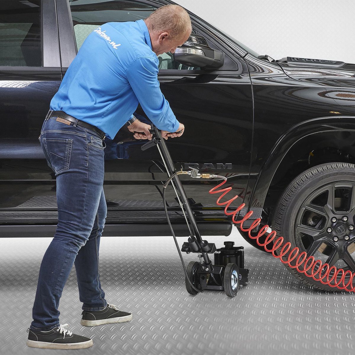 Datona® Vrachtwagenkrik - 35 ton - Zwart
