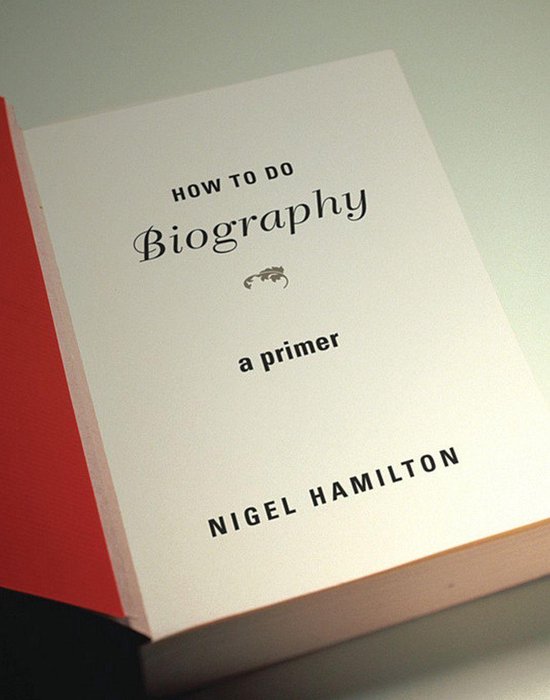 How To Do Biography - cover
