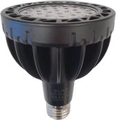 E27 LED lamp 35W ZWART 220V PAR30 30 LED - Koel wit licht