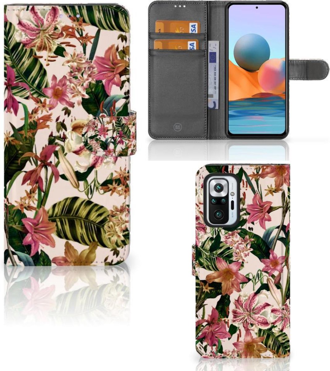 Xiaomi Redmi Note 10 Pro Hoesje Flowers