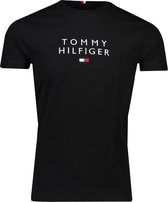 Tommy Hilfiger T-shirt Zwart  - Maat XXL - Heren - Herfst/Winter Collectie - Katoen