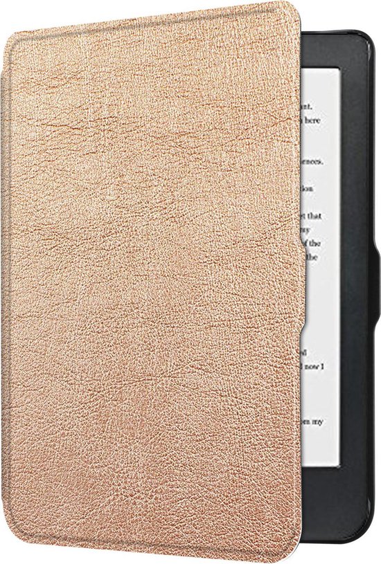 Hoesje Geschikt voor Kobo Clara HD Hoesje Luxe Bescherm Case - Hoes Geschikt voor Kobo Clara HD Hoes Book Cover - Rosé Goud