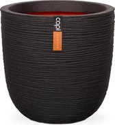 Capi Europe - Bloempot bol Rib NL 43x41 zwart