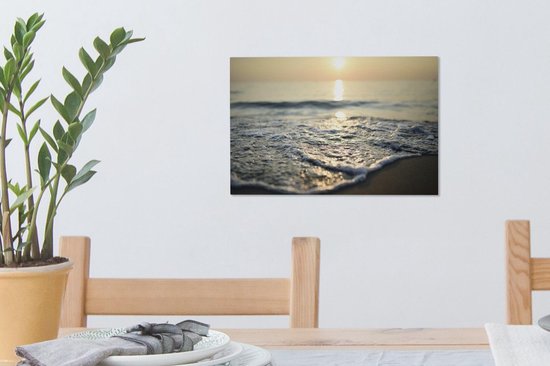 Peintures sur toile Mer - Soleil - Plage - 30x20 cm - Décoration murale