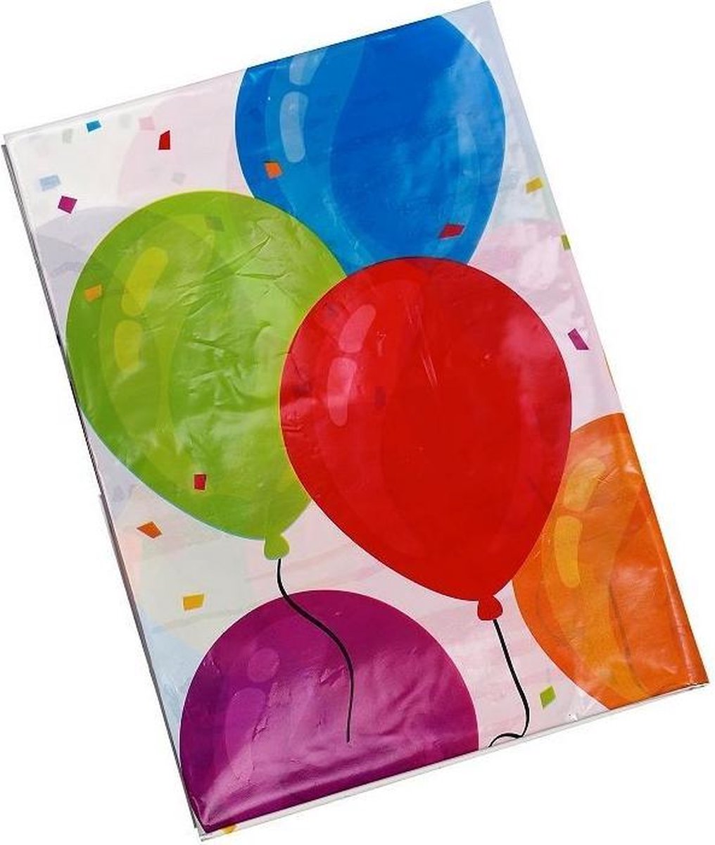 Party Casa Tafelkleed Feest Confetti - 130x180 cm - Tafellaken Kunststof - Bescherming Tafel - Feestdecoratie