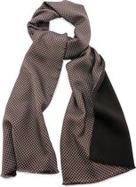 We Love Ties - Herensjaal wol zijde Salvatore - bruin / lichtblauw / ecru