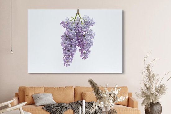 Tableau sur Toile Un Bouquet de Lilas Suspendus - 150x100 cm - Décoration murale
