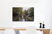Canvas Schilderij Water - Planten - Utrecht - 60x40 cm - Wanddecoratie