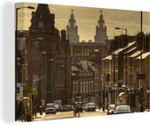 Canvas Schilderij Liverpool - Architectuur - Engeland - 60x40 cm - Wanddecoratie