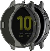 Strap-it TPU case - zwart bescherm hoesje geschikt voor Samsung Galaxy Watch Active 2 44mm - zwarte beschermhoes voor Galaxy Watch Active 2 44mm