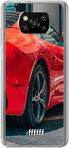 6F hoesje - geschikt voor Xiaomi Poco X3 Pro -  Transparant TPU Case - Ferrari #ffffff