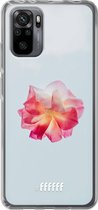 6F hoesje - geschikt voor Xiaomi Redmi Note 10 Pro -  Transparant TPU Case - Rouge Floweret #ffffff