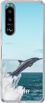 6F hoesje - geschikt voor Sony Xperia 5 III -  Transparant TPU Case - Dolphin #ffffff