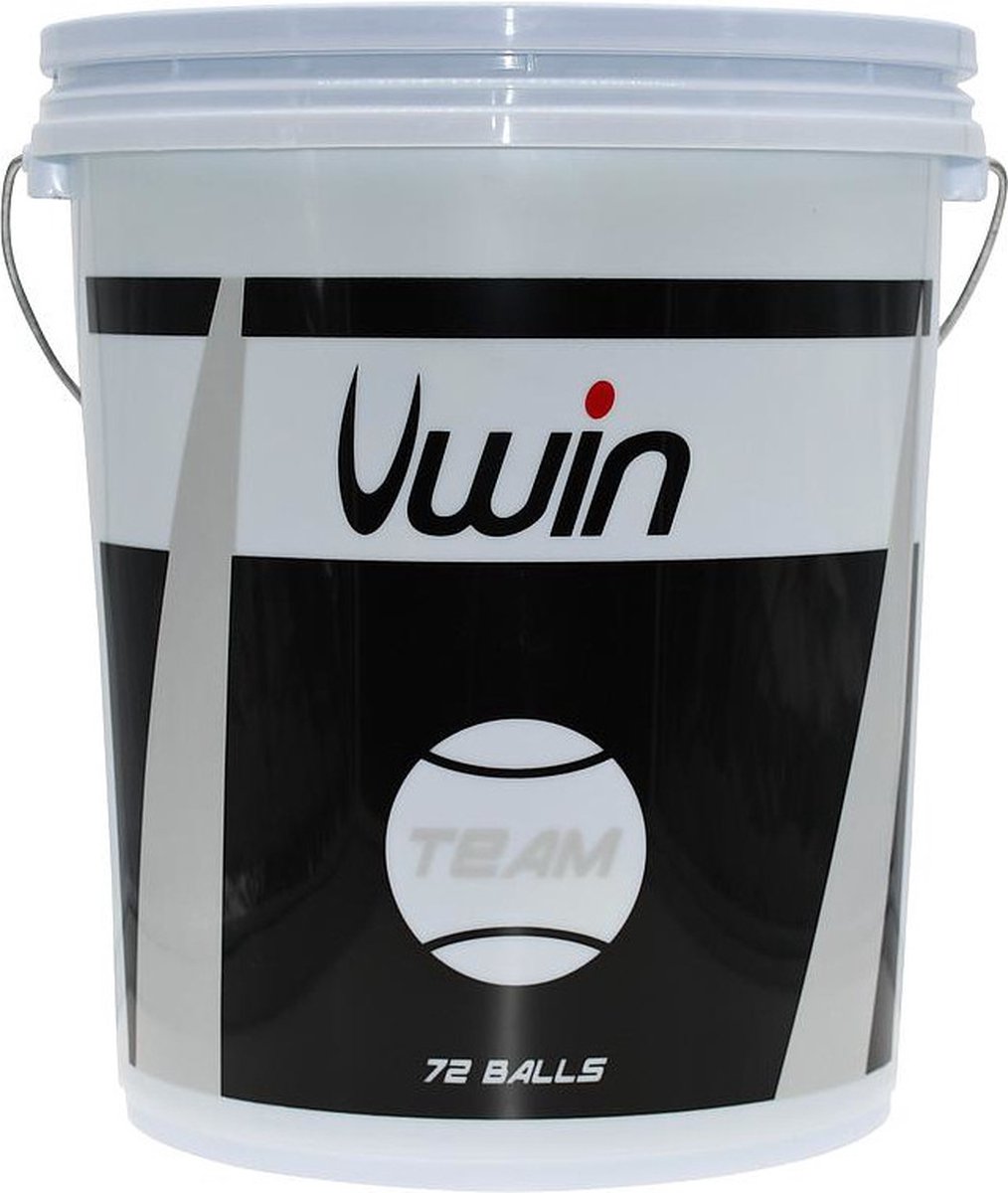 Uwin Tennisballen Team Rubber/vilt Geel 72 Stuks