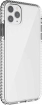 2-in-1 ultraheldere schokbestendige pc + TPU-hoes met verwijderbare kleurknop voor iPhone 11 Pro Max (zwart)