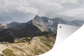 Tuindecoratie Alpen - Weg - Berg - 60x40 cm - Tuinposter - Tuindoek - Buitenposter