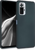 kwmobile telefoonhoesje voor Xiaomi Redmi Note 10 Pro - Hoesje voor smartphone - Back cover in metallic petrol