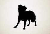 Silhouette hond - Border Collie - S - 50x45cm - Zwart - wanddecoratie