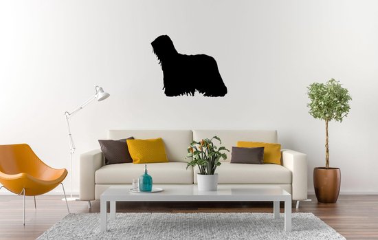 Silhouette chien - Komondor - Komondor - M - 60x74cm - Zwart - décoration murale