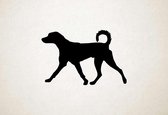 Silhouette hond - Mountain Cur - XS - 20x30cm - Zwart - wanddecoratie